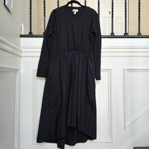 COS Asymmetric Gathered-Waist Midi Dress - Size XS